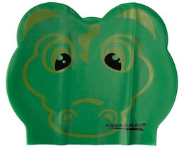 Фото - Дитяча шапочка для плавання Aqua Speed ZOO CROCODILE LATEX 5713 зелений крокодил - Men box