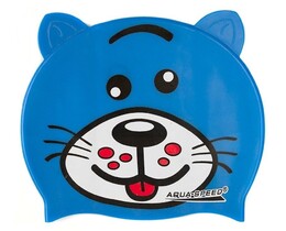 Фото - Дитяча шапочка для басейну Aqua Speed ZOO DOG 5760 з зображенням синього рекса - Men box