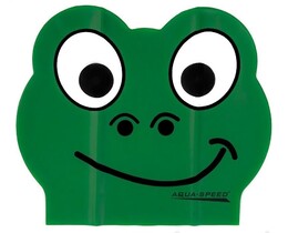 Фото - Дитяча шапочка для плавання Aqua Speed ZOO FROG LATEX 5712 зелена жабка - Men box