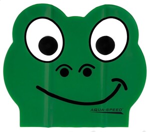 Фото - Дитяча шапочка для плавання Aqua Speed ZOO FROG LATEX 5712 зелена жабка - Men box