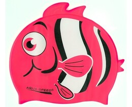 Фото - Яскрава дитяча шапочка для басейну Aqua Speed ZOO NEMO 5756 з принтом рибки Немо - Men box