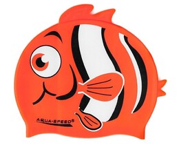 Фото - Дитяча шапочка для басейну Aqua Speed ZOO NEMO 5758 з принтом рибки Немо - Men box