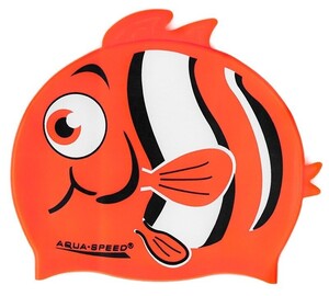Фото - Дитяча шапочка для басейну Aqua Speed ZOO NEMO 5758 з принтом рибки Немо - Men box