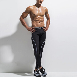 Фото - Чоловічі спортивні штани Deenyt. Колір: чорний - Men box