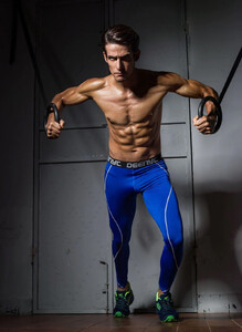 Фото - Спортивні штани Deenyt завужені синього кольору - Men box