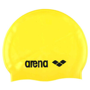 Фото - Яскрава дитяча шапочка Arena CLASSIC SILICONE JR жовто-чорна - Men box