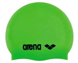 Фото - Комфортна дитяча шапочка Arena CLASSIC SILICONE JR зелена - Men box