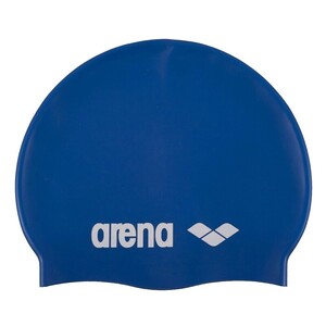 Фото - Стильна дитяча шапочка Arena CLASSIC SILICONE JR синя - Men box