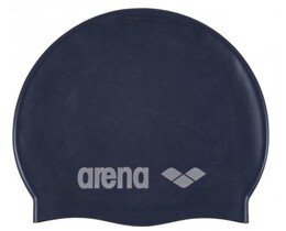 Фото - Зручна дитяча шапочка Arena CLASSIC SILICONE JR темно-синя - Men box