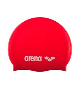 Фото - Стильна дитяча шапочка Arena CLASSIC SILICONE JR червона - Men box