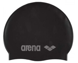 Фото - Класична дитяча шапочка Arena CLASSIC SILICONE JR чорна - Men box