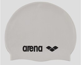 Фото - Класична біла шапочка Arena Classic Silicone для плавання - Men box