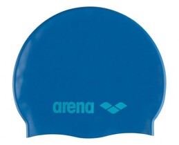 Фото - Голубая силиконовая шапочка Arena Classic Silicone для плавания - Men box