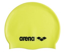 Фото - Жовта силіконова шапочка Arena Classic Silicone для плавання - Men box