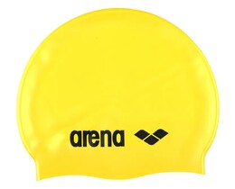 Фото - Яскраво-жовта силіконова шапочка Arena Classic Silicone для басейну - Men box