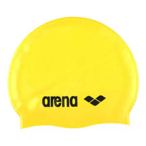 Фото - Яскраво-жовта силіконова шапочка Arena Classic Silicone для басейну - Men box