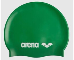 Фото - Зелена силіконова шапочка Arena Classic Silicone для плавання - Men box