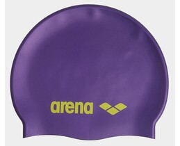 Фото - Фиолетовая силиконовая шапочка Arena Classic Silicone для плавания - Men box