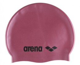Фото - Красно-черная силиконовая шапочка Arena Classic Silicone для плавания - Men box