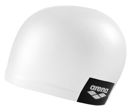 Фото - Біла силіконова шапочка Arena Logo Moulded Cap для плавання - Men box