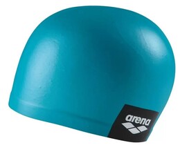Фото - Бірюзова силіконова шапочка Arena Logo Moulded Cap для плавання - Men box
