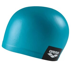 Фото - Бірюзова силіконова шапочка Arena Logo Moulded Cap для плавання - Men box