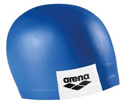 Фото - Блакитна силіконова шапочка Arena Logo Moulded Cap для плавання - Men box