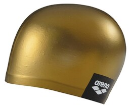 Фото - Золотиста силіконова шапочка Arena Logo Moulded Cap для плавання - Men box