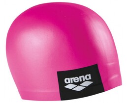 Фото - Рожева силіконова шапочка Arena Logo Moulded Cap для плавання - Men box