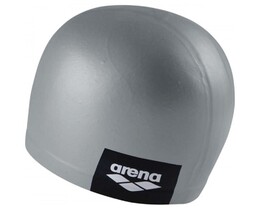 Фото - Сіра силіконова шапочка Arena Logo Moulded Cap для плавання - Men box
