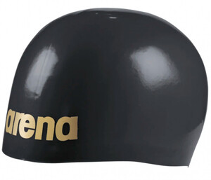 Фото - Комфортная черно золотистая шапочка Arena Moulded Pro для скорости - Men box