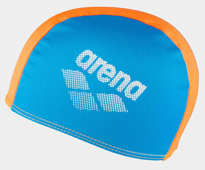 Фото - Яскрава дитяча шапочка Arena POLYESTER II JR блакитно-помаранчева - Men box