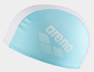 Фото - Яскрава дитяча шапочка Arena POLYESTER II KIDS біло-бірюзова - Men box