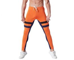 Фото - Сине-оранжевые спортивные штаны Aqux - Men box