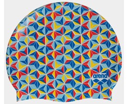 Фото - Комфортна силіконова дитяча шапочка Arena PRINT JR зелена - Men box