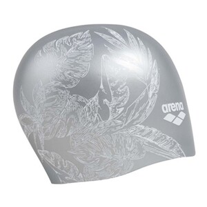 Фото - Силиконовая женская шапочка для плавания Arena SIRENE серебристая - Men box