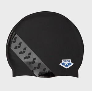 Фото - Зручна унісекс шапочка для басейну Arena TEAM STRIPE CAP чорна - Men box