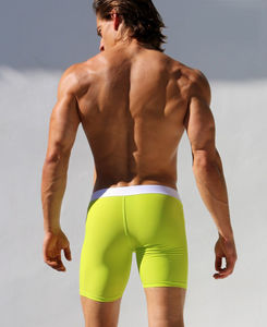 Фото - Мужские шорты для тренировок Aqux. Цвет: салатовый - Men box