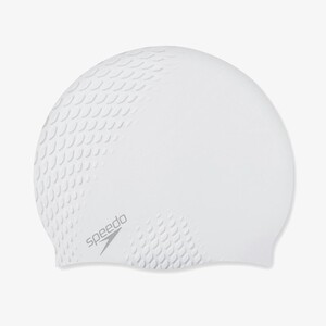 Фото - Яскрава унісекс шапочка для плавання Speedo BUBBLE ACTIVE + CAP AU біла - Men box