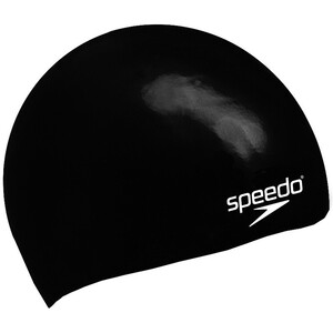 Фото - Класична дитяча шапочка для плавання Speedo MOULDED SILICONE CAP JU чорна - Men box
