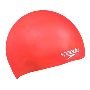Фото - Яскрава дитяча шапочка для плавання Speedo MOULDED SILICONE CAP JU червона - Men box