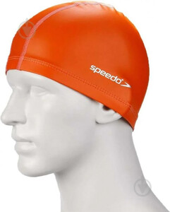 Фото - Яскрава унісекс шапочка для плавання Speedo PACE CAP AU помаранчева - Men box