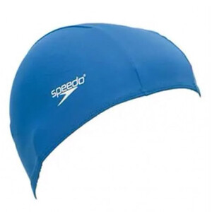 Фото - Практична унісекс шапочка для басейну Speedo Polyester Cap синя - Men box