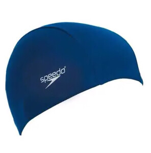 Фото - Легка унісекс шапочка для плавання Speedo Polyester Cap темно-синя - Men box