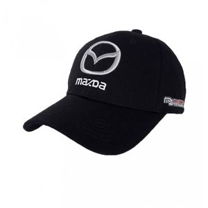Фото - Мужская кепка Sport Line из хлопка черная с лого Mazda - Men box