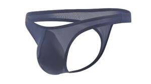 Фото - Чоловічі стрінги CIOKICX сині з заниженою посадкою та відкритою задньою частиною - Men box