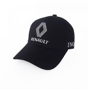 Фото - Кепка чоловіча Sport Line із бавовни чорна з лого Renault - Men box