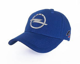 Фото - Мужская кепка Sport Line из хлопка синяя с лого Opel - Men box