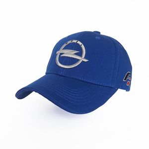 Фото - Мужская кепка Sport Line из хлопка синяя с лого Opel - Men box