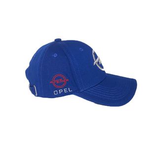 Фото - Мужская кепка Sport Line из хлопка синяя с лого Opel - Men box